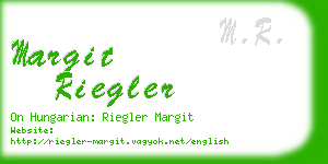 margit riegler business card